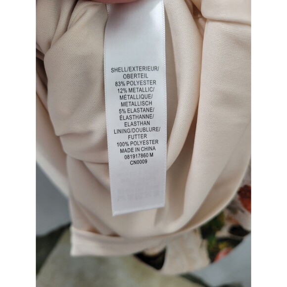 Adrianna Papell Floral Brocade Matelasse Dress Size 12 - Picture 9 of 10